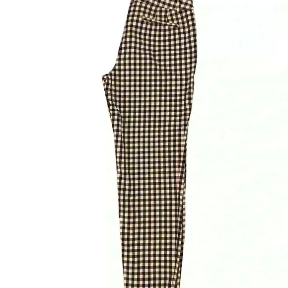 Talbots Crop Black Checkered Pants - Picture 3 of 5